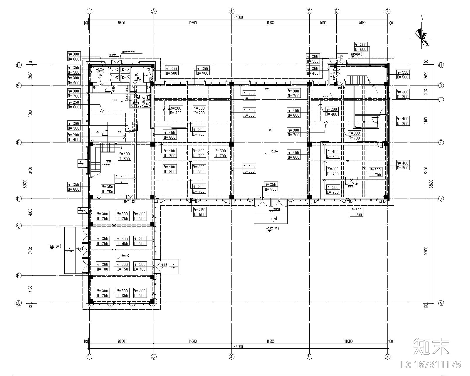 [郑州]豫发白鹭源售楼部设计施工图cad施工图下载【ID:167311175】