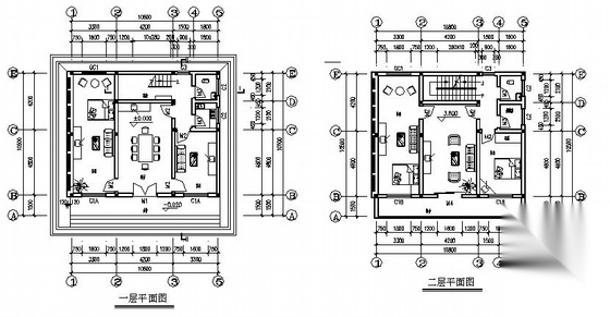 某二层小型住宅楼建筑结构施工图cad施工图下载【ID:165616123】