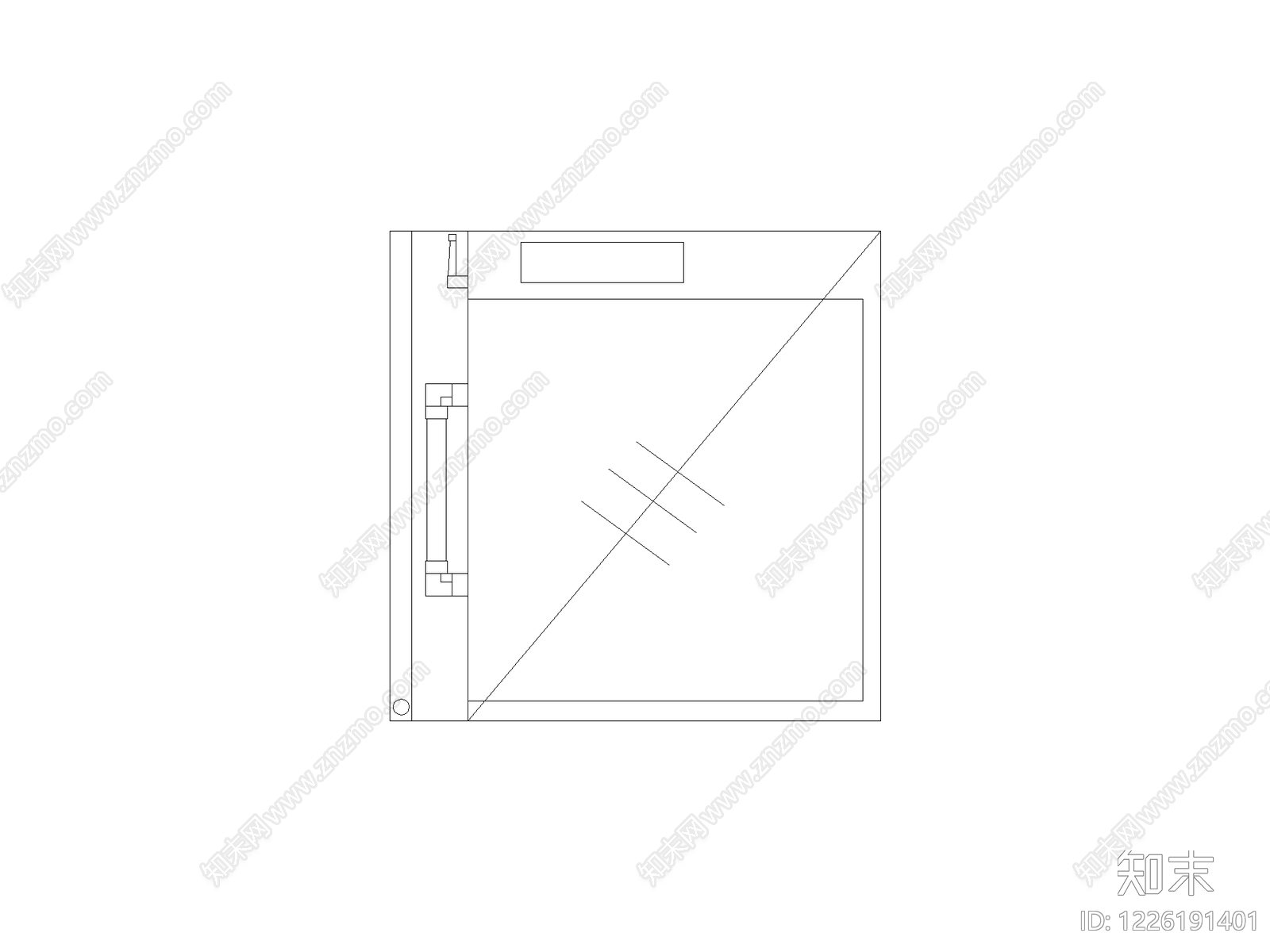 门cad施工图下载【ID:1226191401】
