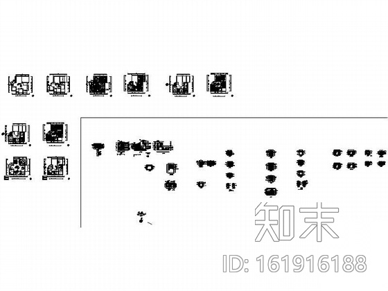 [北京]某双层别墅装修图cad施工图下载【ID:161916188】