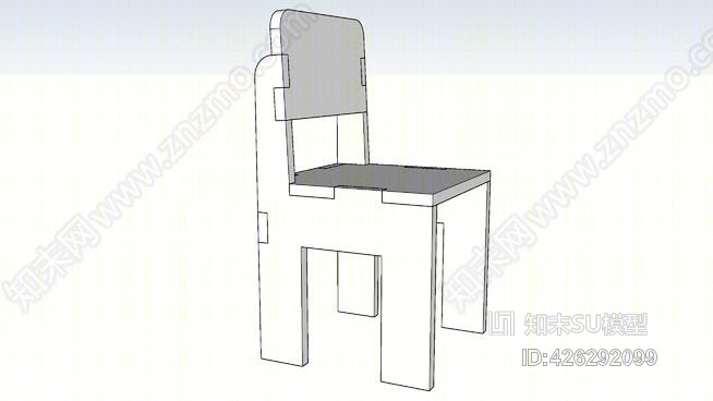 儿童椅SU模型下载【ID:426292099】
