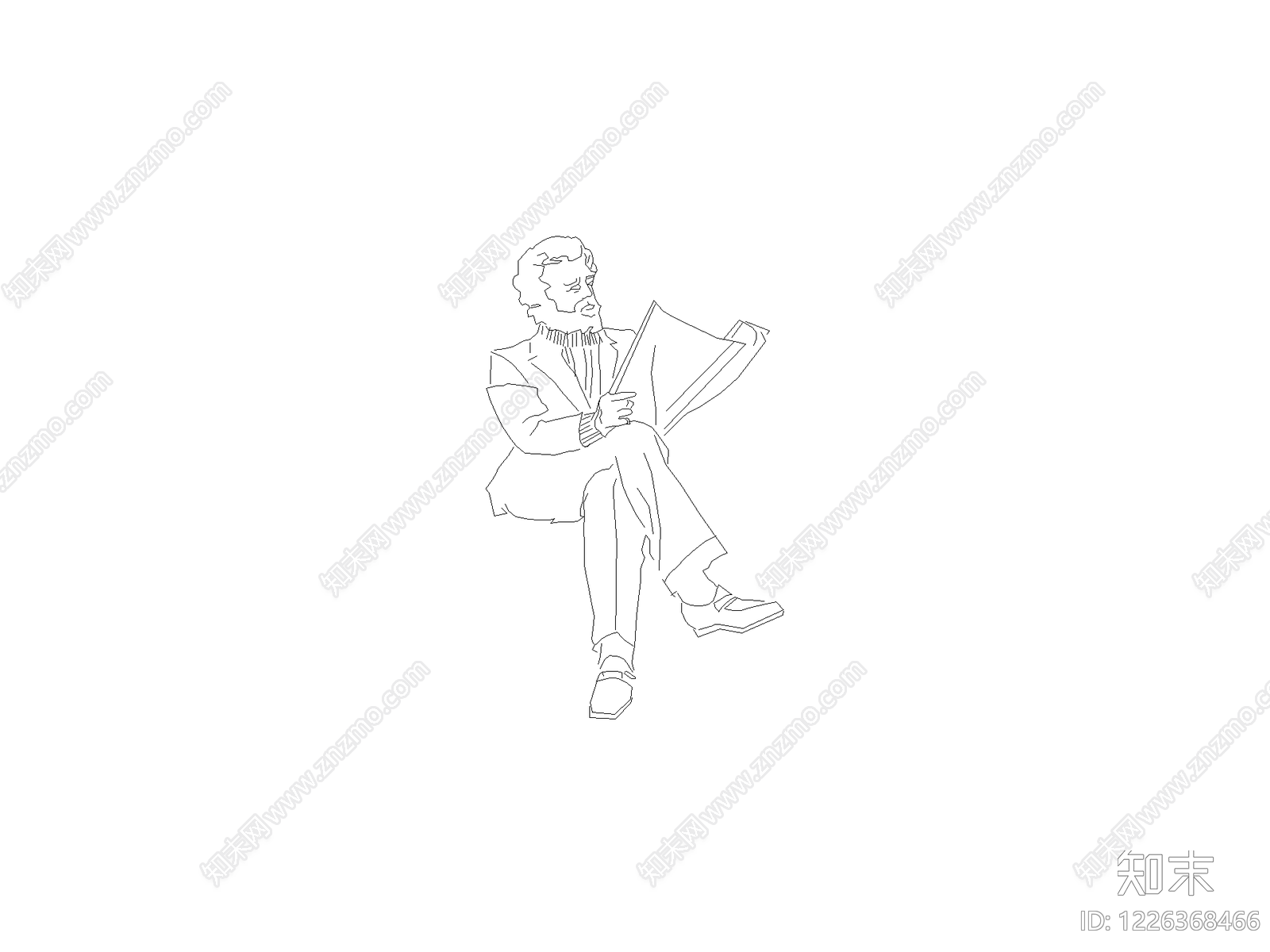 人物cad施工图下载【ID:1226368466】