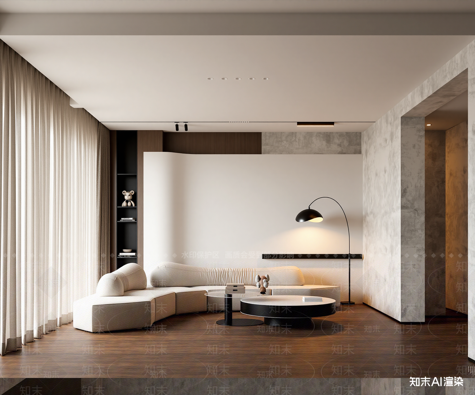 现代家居客厅3D模型下载【ID:1222011186】