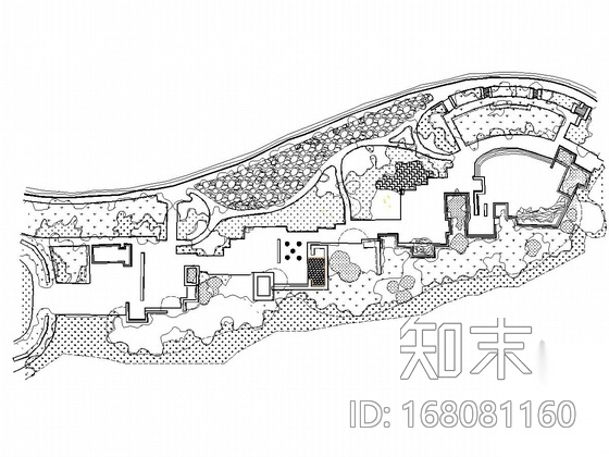 [经典]罗斯福纪念花园平面图cad施工图下载【ID:168081160】