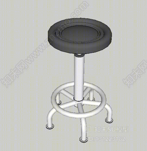 现代风格吧台椅风扇SU模型下载【ID:131223182】