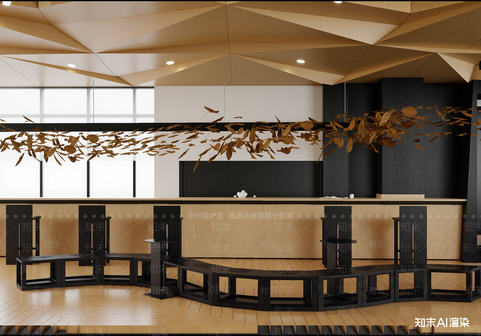现代茶馆3D模型下载【ID:1214073689】