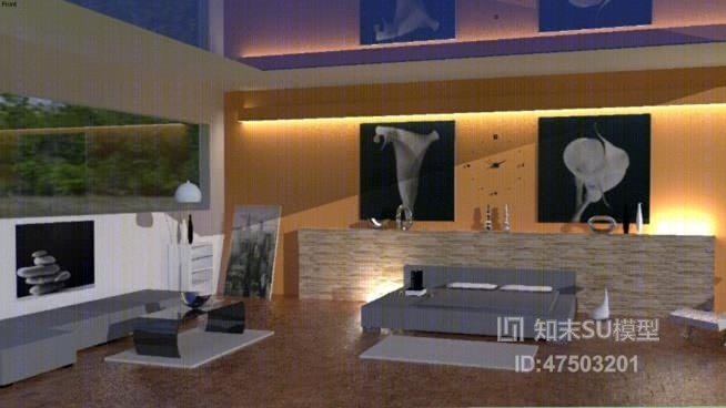 家居客厅SU模型下载【ID:918129854】