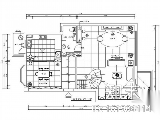 现代三层别墅室内装修图施工图下载【ID:161904114】