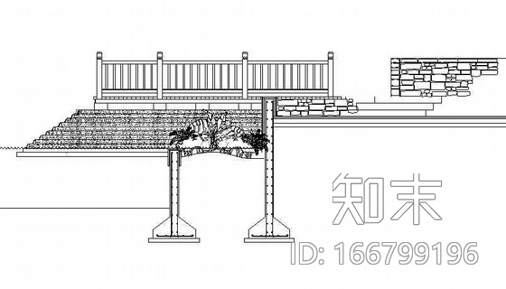 北京某别墅区滨水广场施工图cad施工图下载【ID:166799196】