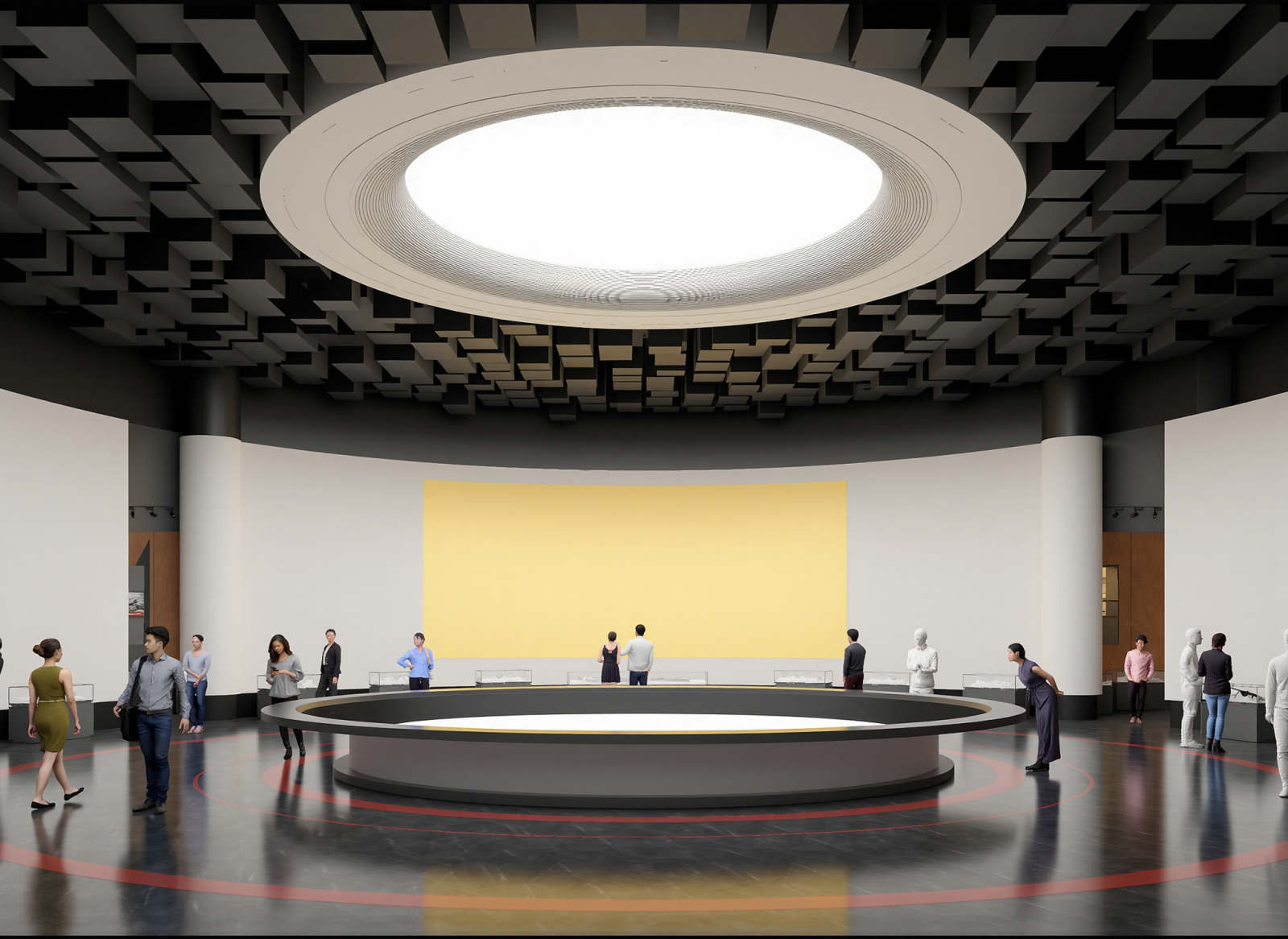 现代艺术展厅3D模型下载【ID:1214668839】