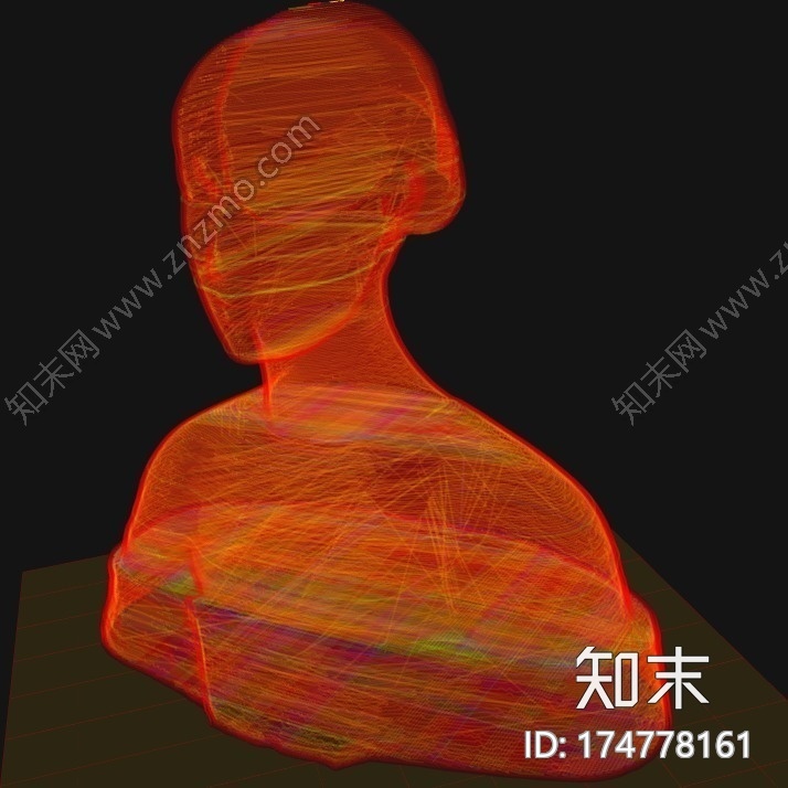 一个女人的半身像模型3d打印模型下载【ID:174778161】