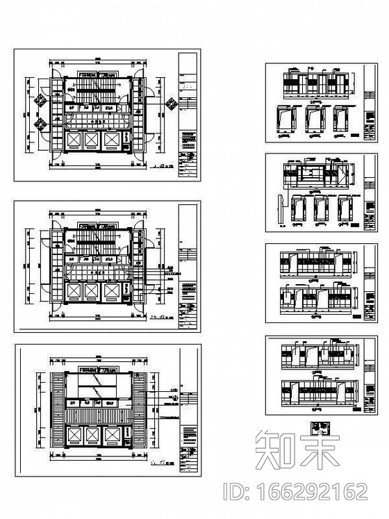 [深圳]某标准层电梯厅及走道装修图cad施工图下载【ID:166292162】