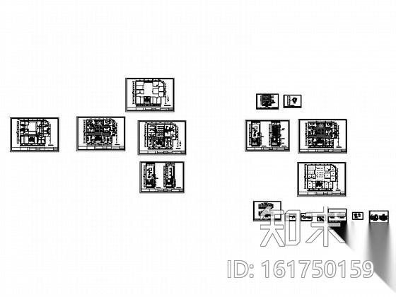 [湖北]某地产营销售楼处装修方案cad施工图下载【ID:161750161】