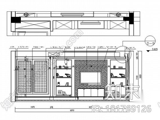 [南京]港式风格大四居室内装修图（含实景）cad施工图下载【ID:181769126】