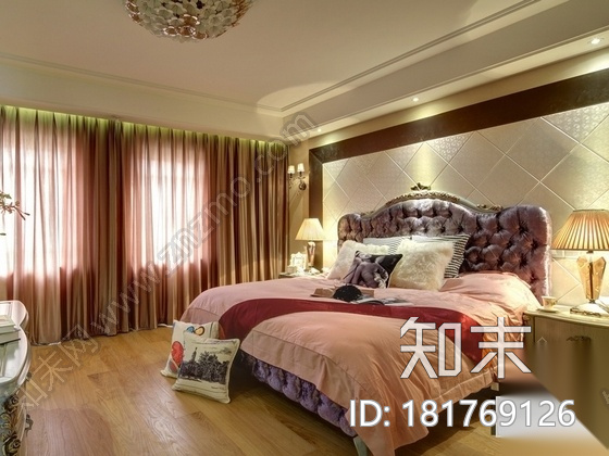 [南京]港式风格大四居室内装修图（含实景）cad施工图下载【ID:181769126】