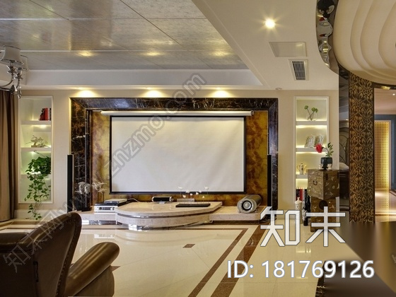 [南京]港式风格大四居室内装修图（含实景）cad施工图下载【ID:181769126】