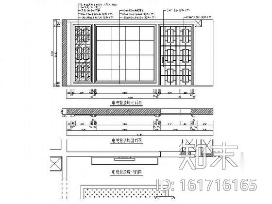 [银川]独具个性高层区混搭风格三居室样板间装修施工图（...cad施工图下载【ID:161716165】