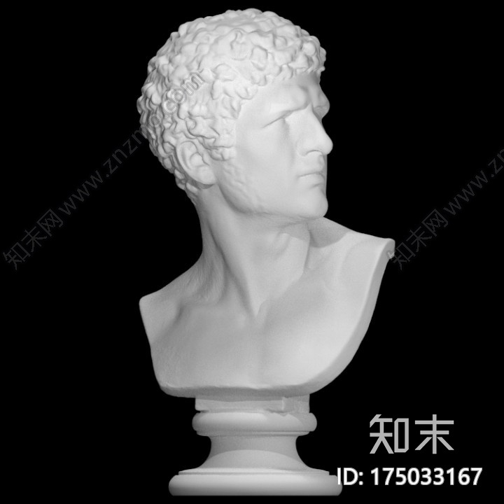 一个男人的头3d打印模型下载【ID:175033167】