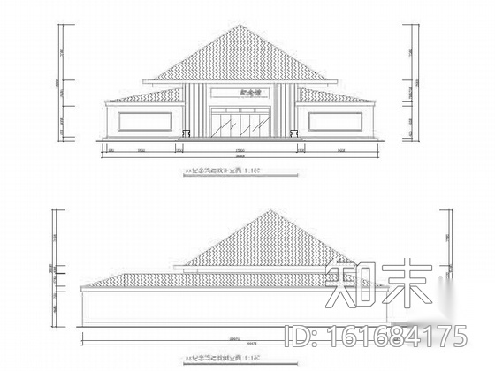 [毕业设计]某展览纪念馆室内设计施工图（含效果）cad施工图下载【ID:161684175】