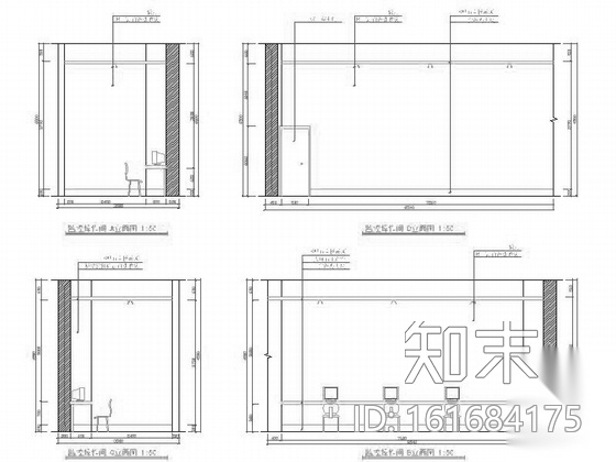 [毕业设计]某展览纪念馆室内设计施工图（含效果）cad施工图下载【ID:161684175】