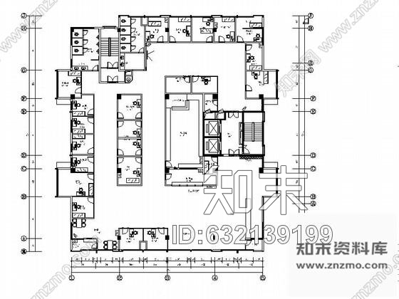 施工图北京健康体检医院室内装修图含效果cad施工图下载【ID:632139199】