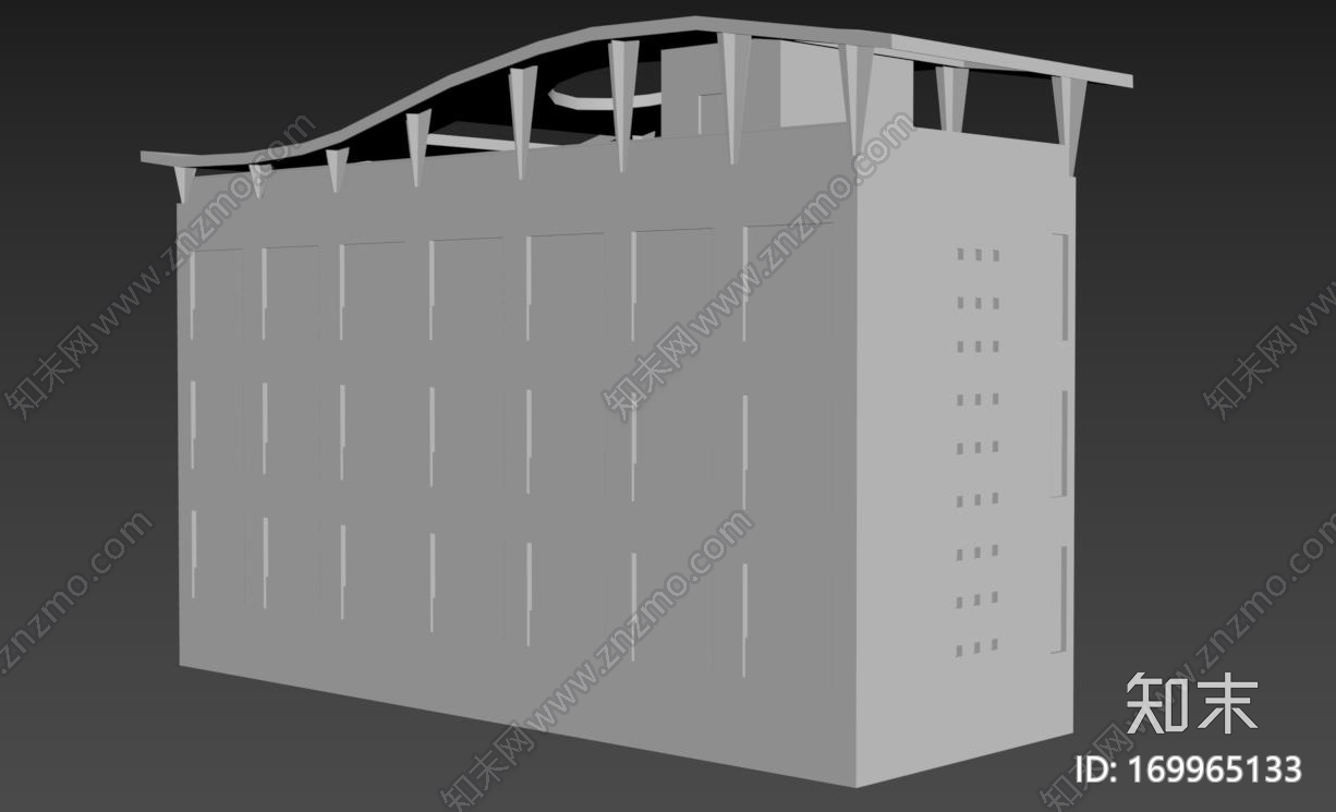 办公楼CG模型下载【ID:169965133】