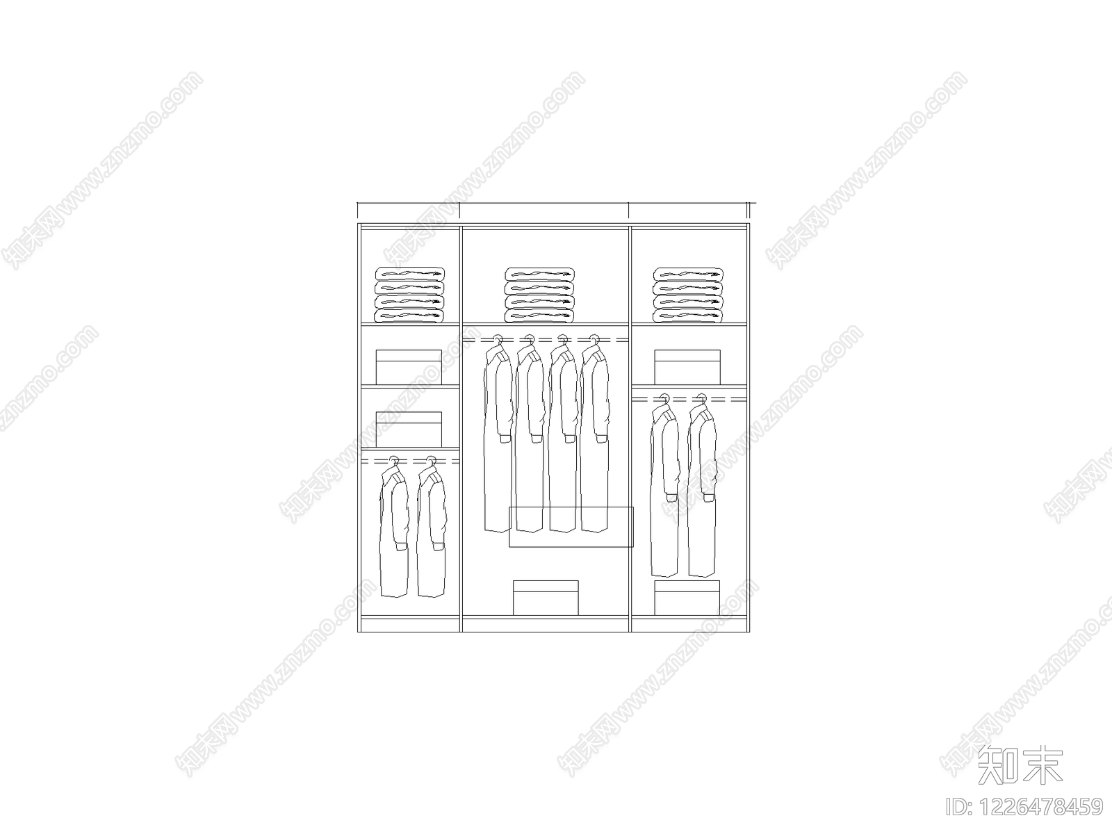 柜子cad施工图下载【ID:1226478459】