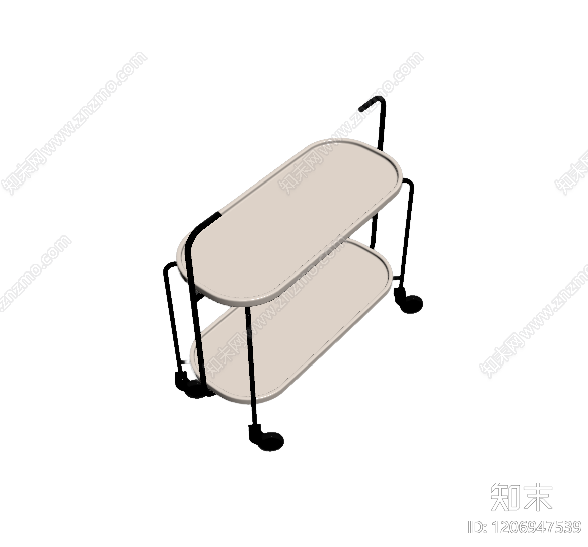双层手推车3D模型下载【ID:1206947539】