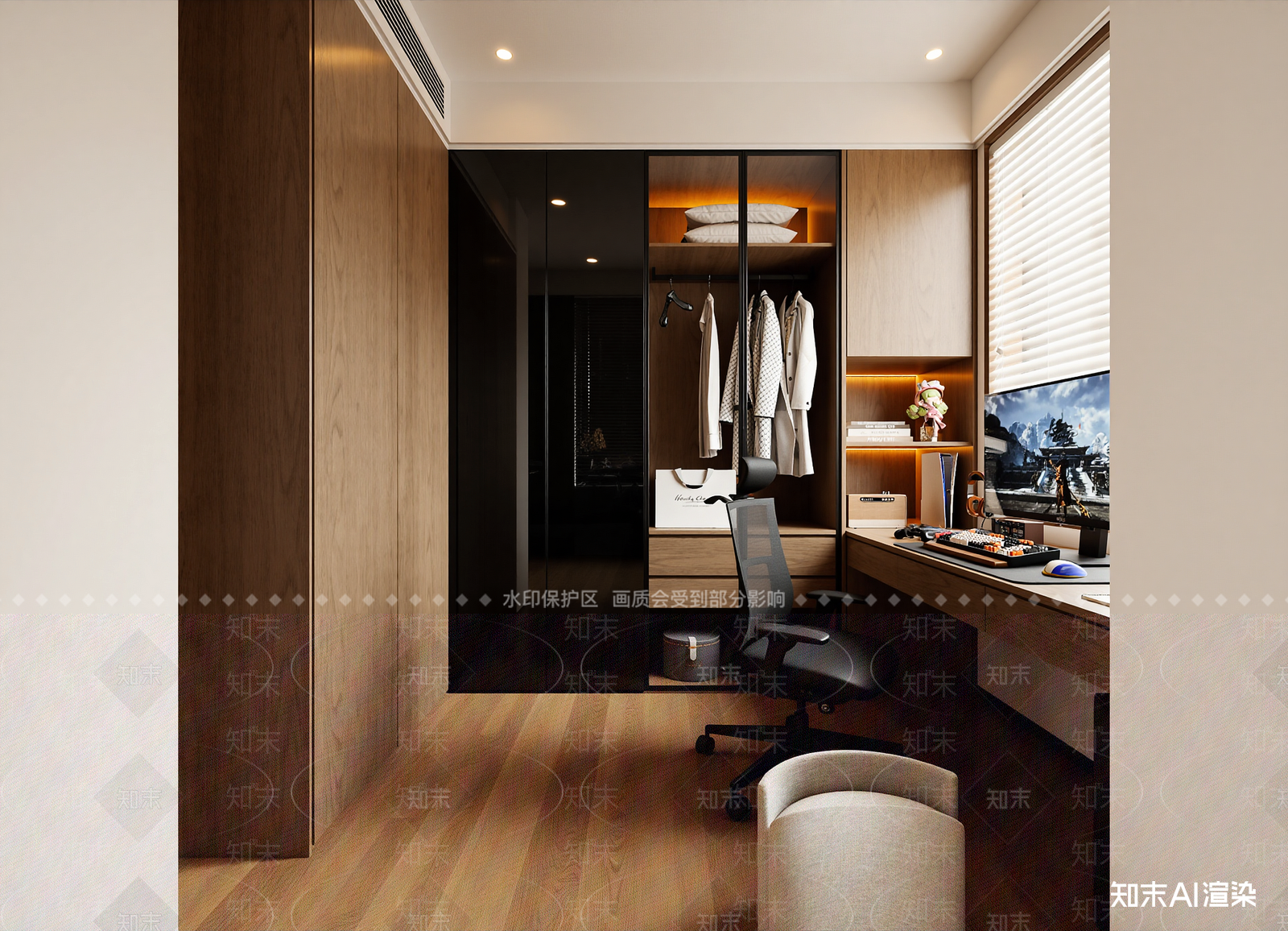 意式衣帽间3D模型下载【ID:1214994541】