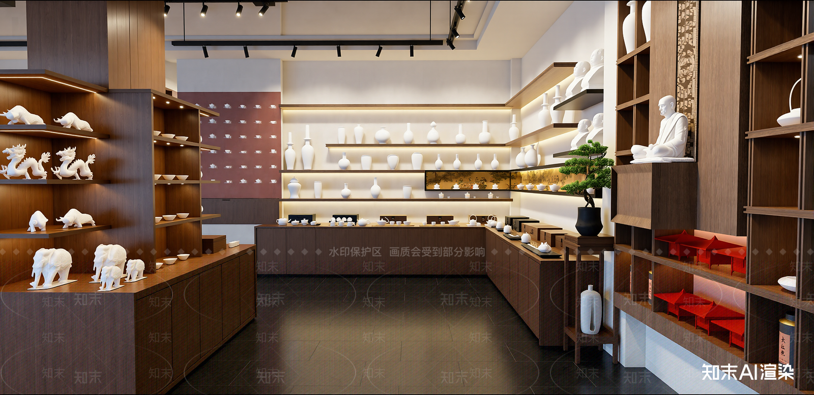 新中式博物馆SU模型下载【ID:1216069206】