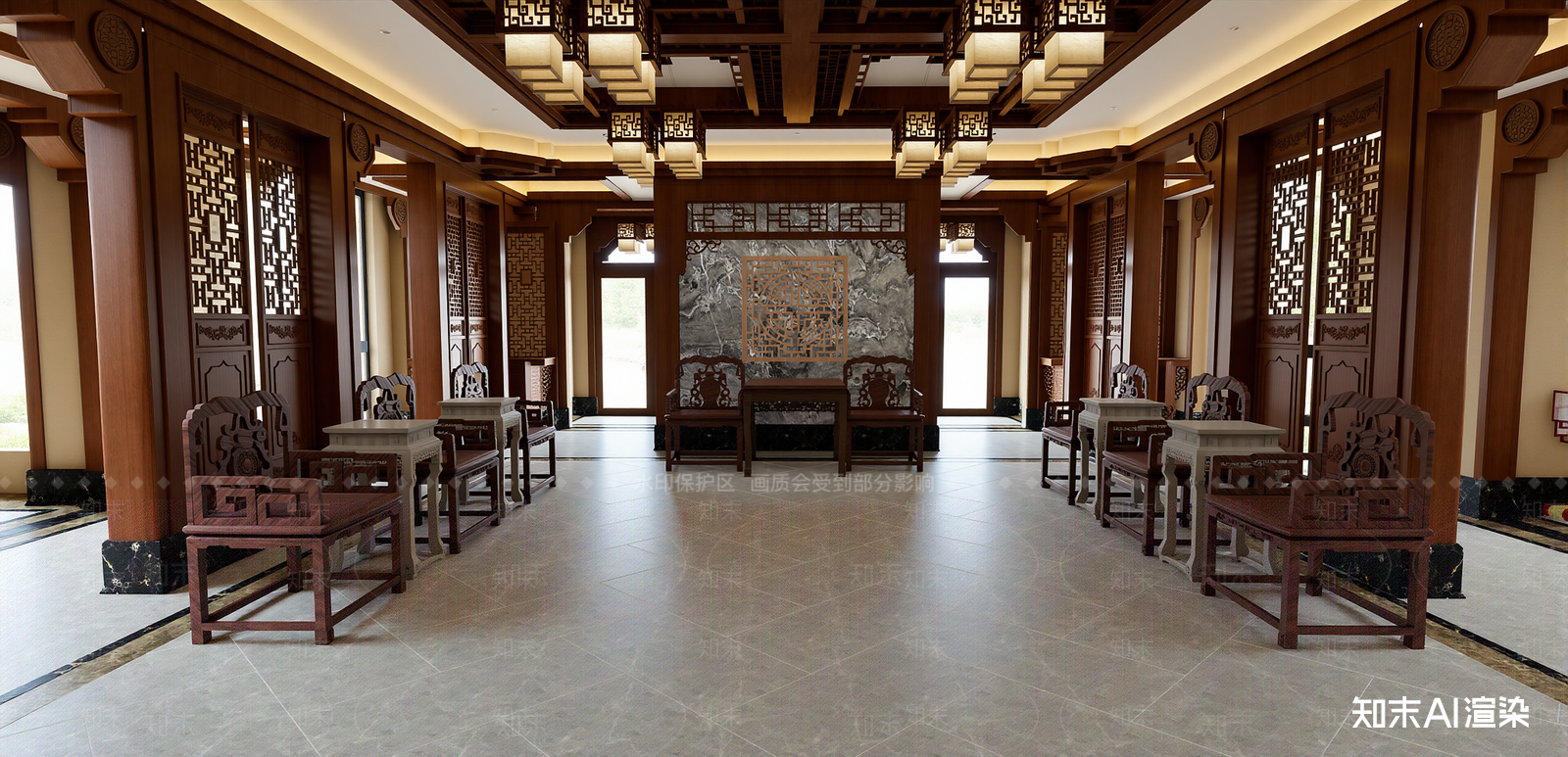 中古古建筑SU模型下载【ID:1215972506】