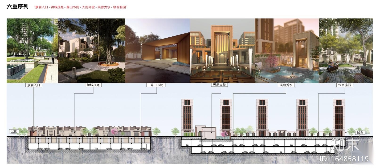 [四川]叠拼别墅+小高层建筑规划方案设计施工图下载【ID:164858119】