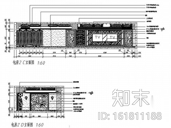 [长春]某现代时尚KTV室内装修施工图cad施工图下载【ID:161811188】