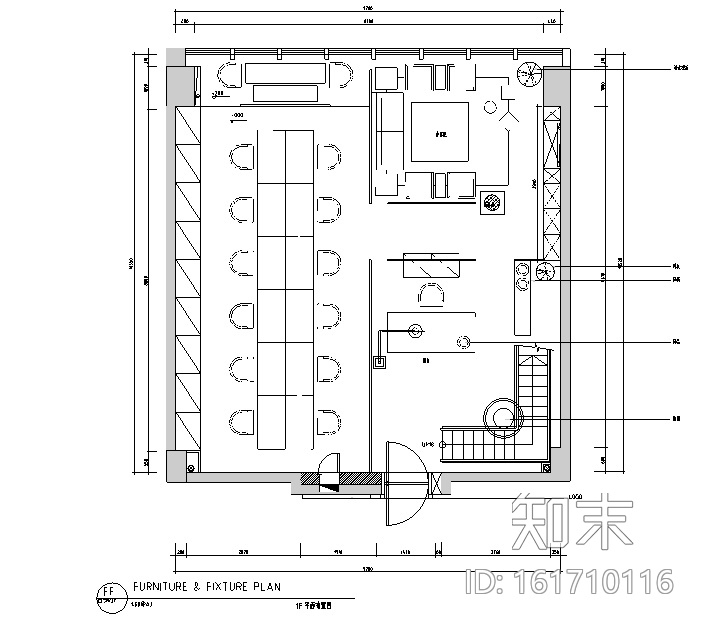 [新疆]分公司时代广场商业空间设计施工图（附效果图）cad施工图下载【ID:161710116】