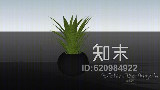 盆栽植物。SU模型下载【ID:620984922】