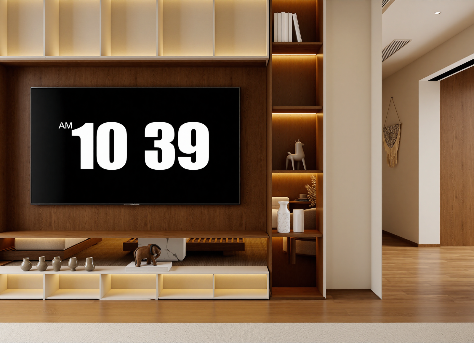 日式家居客厅3D模型下载【ID:1214708266】