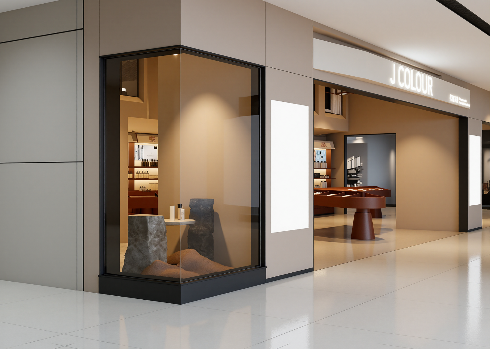 现代化妆品展台3D模型下载【ID:1215017278】