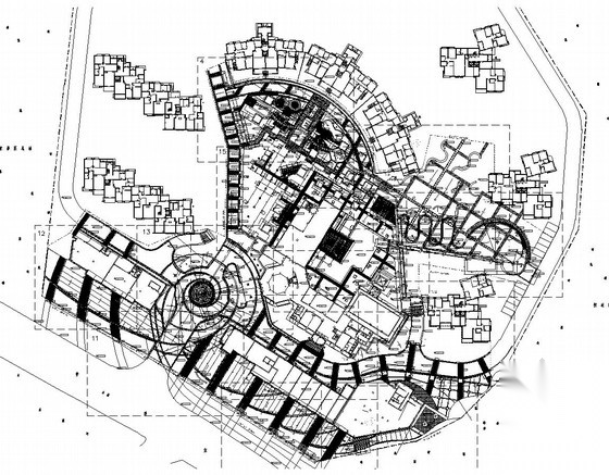 花园小区园林景观工程施工图施工图下载【ID:161090135】