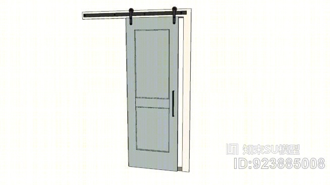 谷仓门轨道SU模型下载【ID:923885008】