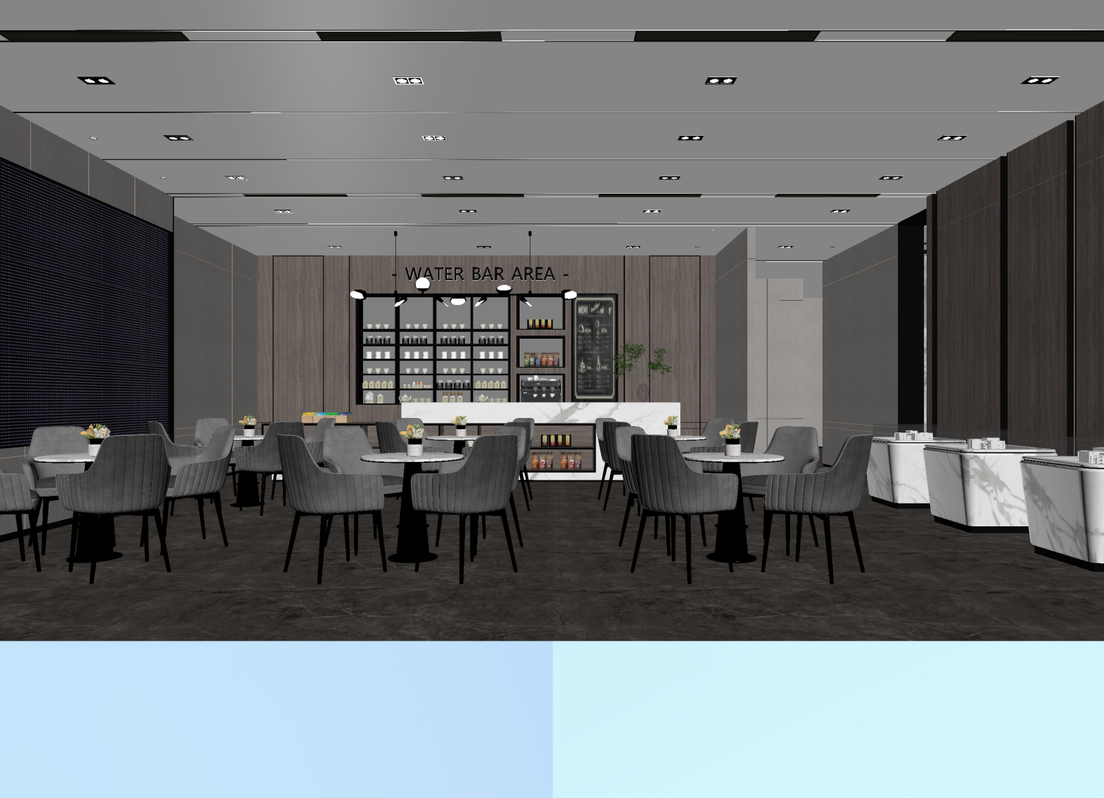 现代茶水间3D模型下载【ID:1214981060】