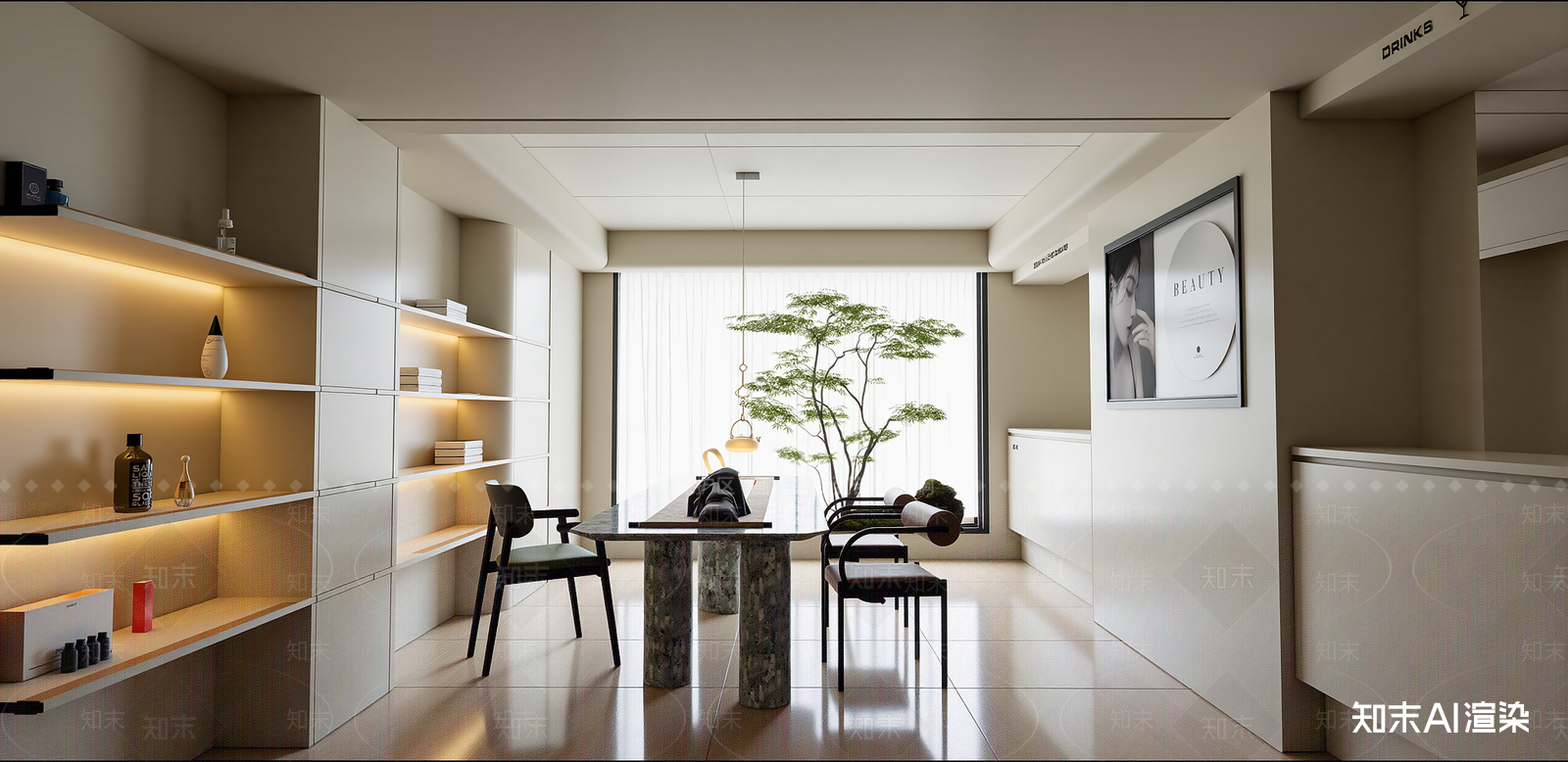 现代美妆店SU模型下载【ID:1216009037】