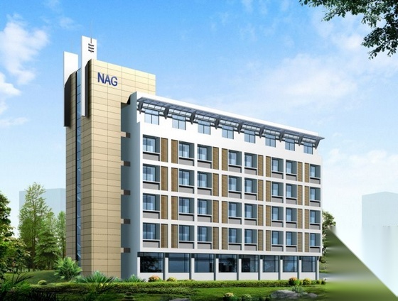[南京]某工厂六层办公楼建筑施工图（带效果图）cad施工图下载【ID:166220194】