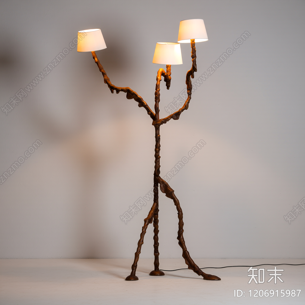 树形多头落地灯3D模型下载【ID:1206915987】