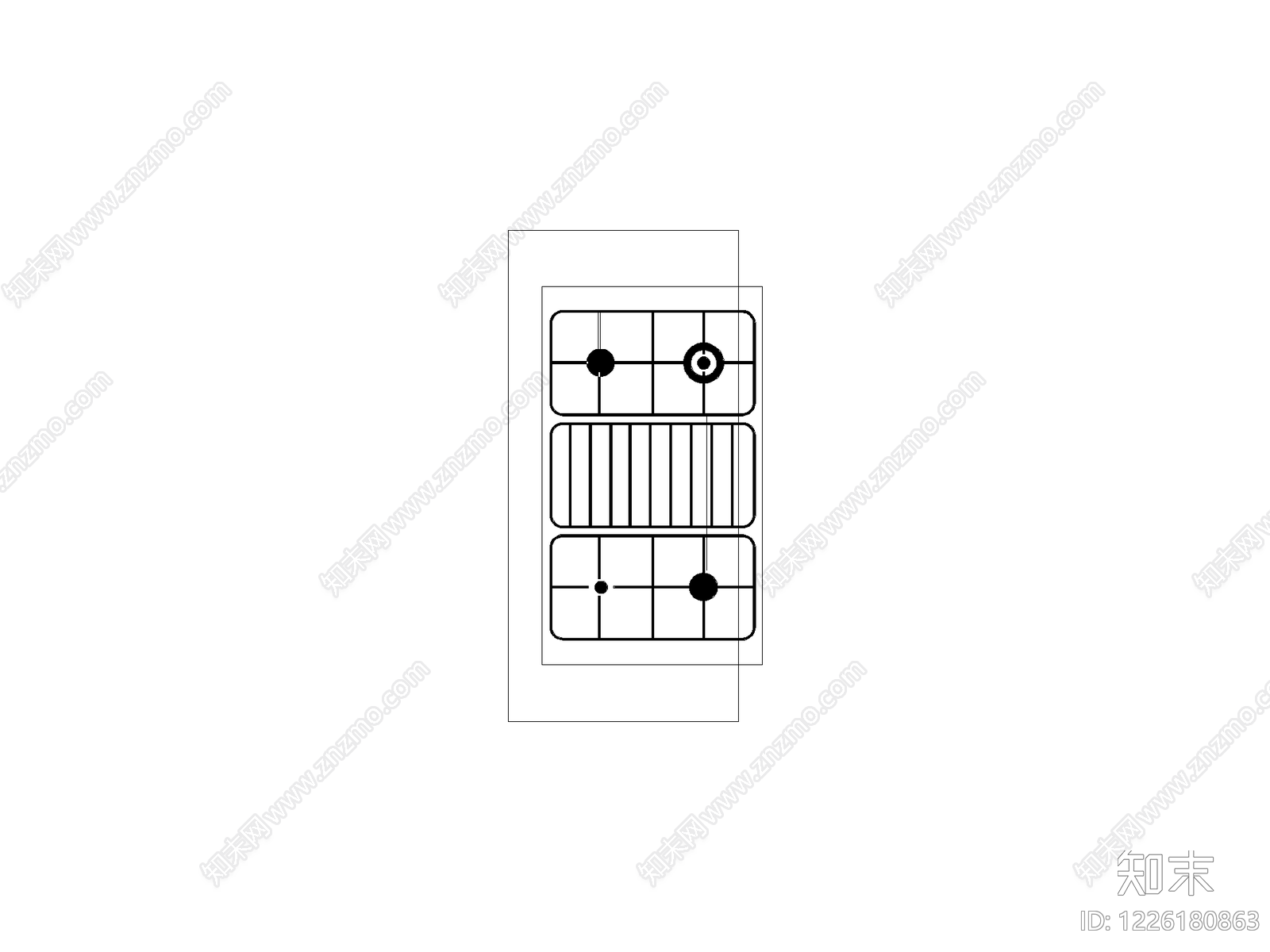 开关插座cad施工图下载【ID:1226180863】