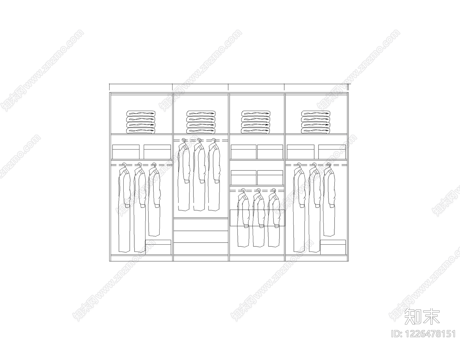 柜子cad施工图下载【ID:1226478151】