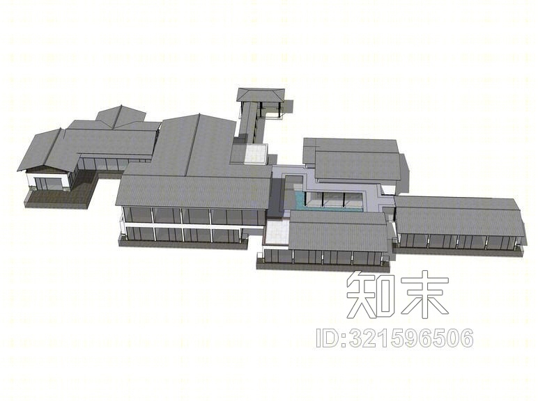 中式客栈SU模型下载【ID:321596506】