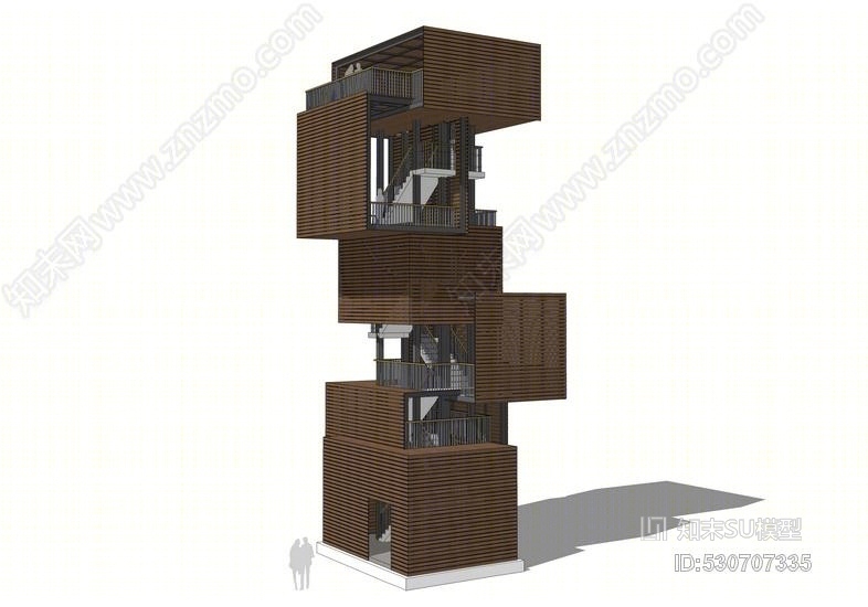 观景台SU模型下载【ID:530707335】
