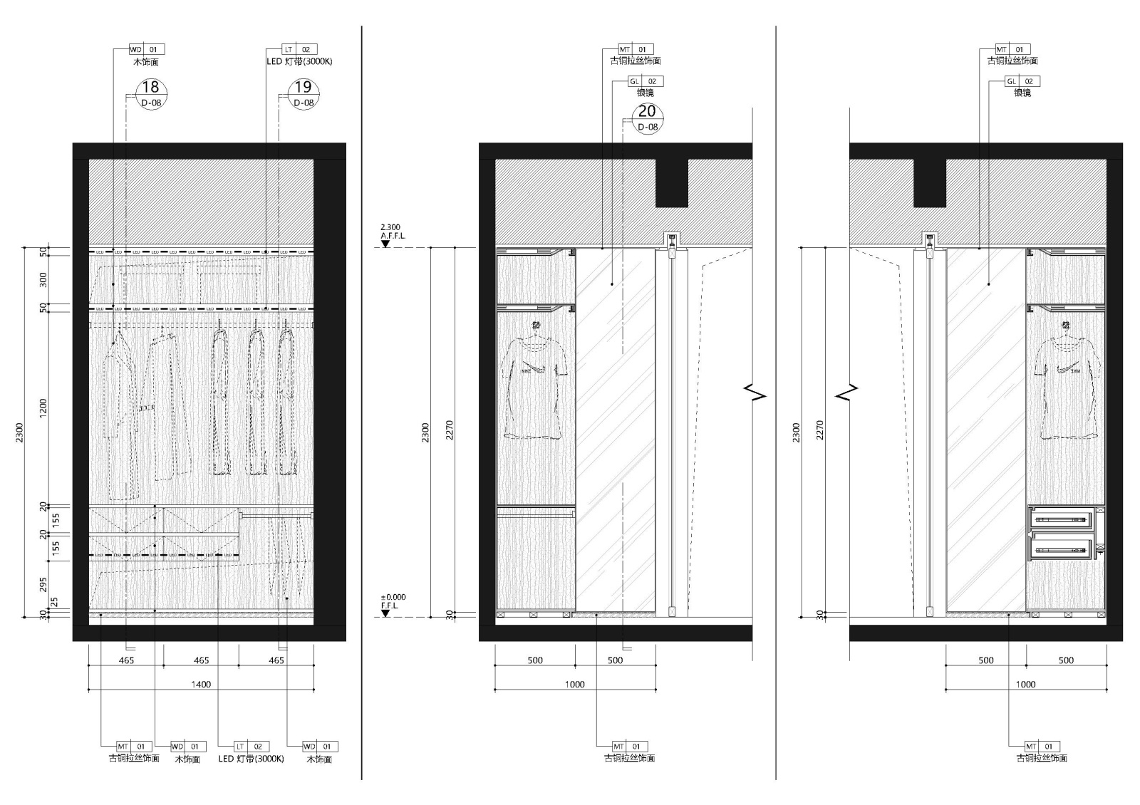 [贵州]宝能135㎡新中式样板间施工图+效果图cad施工图下载【ID:160017104】