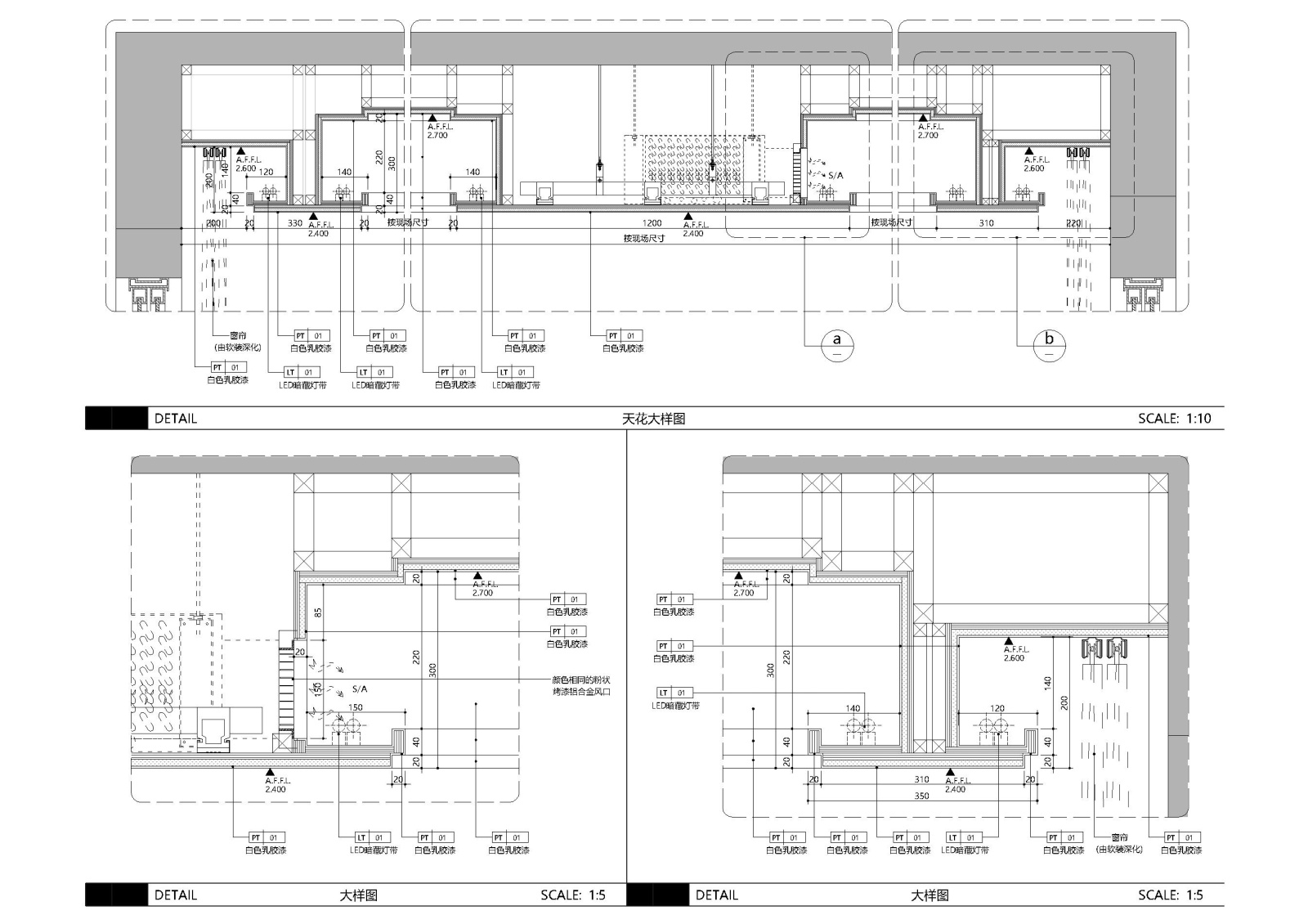 [贵州]宝能135㎡新中式样板间施工图+效果图cad施工图下载【ID:160017104】