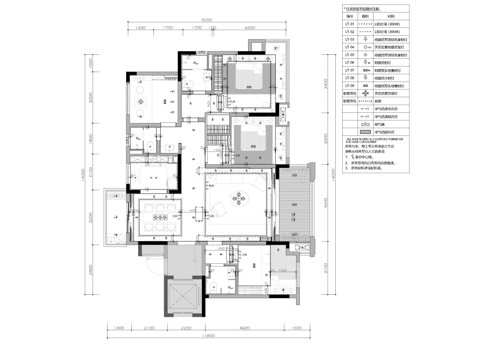 [贵州]宝能135㎡新中式样板间施工图+效果图cad施工图下载【ID:160017104】